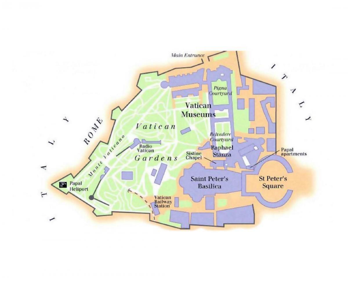 kaart Vatikani muuseum ja sixtuse kabel