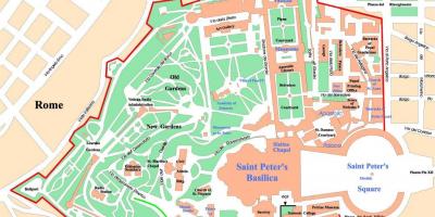 Vatikani linnriik poliitiline kaart