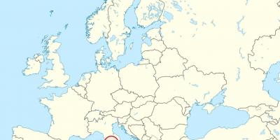 Kaart Vatikani linn euroopas