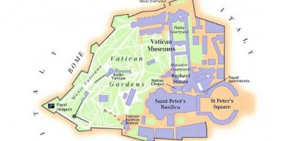 Kaart Vatikani muuseum ja sixtuse kabel