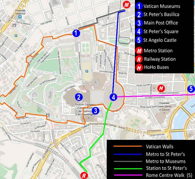 sissepääs Vatikani muuseumi kaart